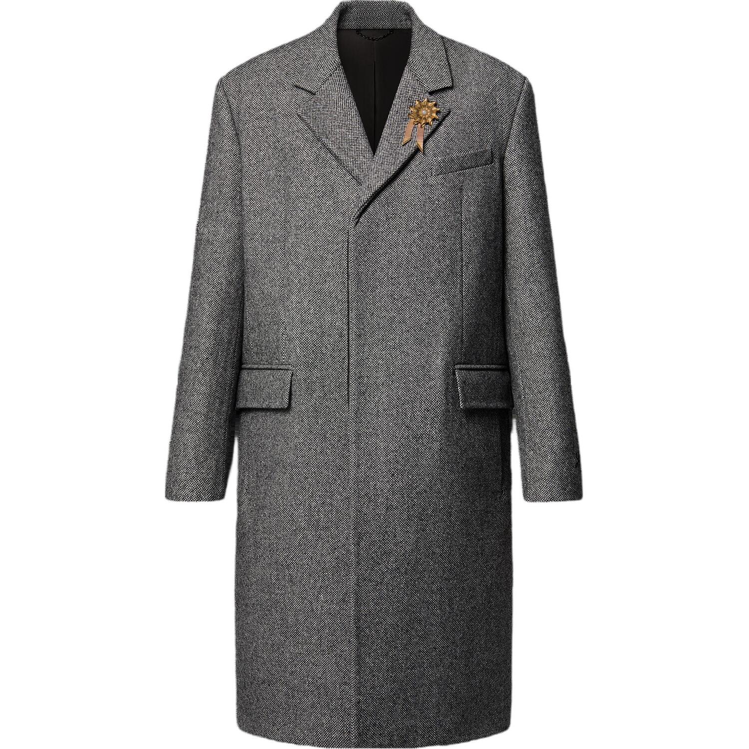 

LOUIS VUITTON Шерстяное пальто, Dark Gray