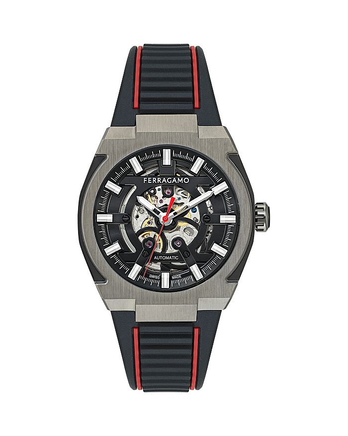

Часы Supreme Skeleton Automatic, 43 мм Ferragamo, черный
