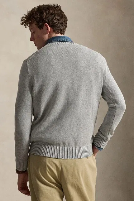 Свитер с круглым вырезом модель 710810846004 Polo Ralph Lauren, серый — фото 2