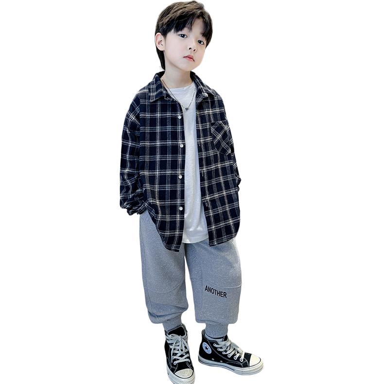 

Рубашка с лацканом Grade School Casual Shirts Lapel Moderate EASTERN CAMEL, синий