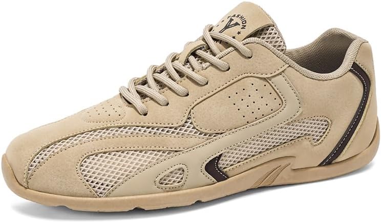 

Мужская повседневная обувь для прогулок, винтажные легкие кроссовки для уличного отдыха, дышащие, комфортные, устойчивые к скольжению, обувь для вождения Asifn, хаки