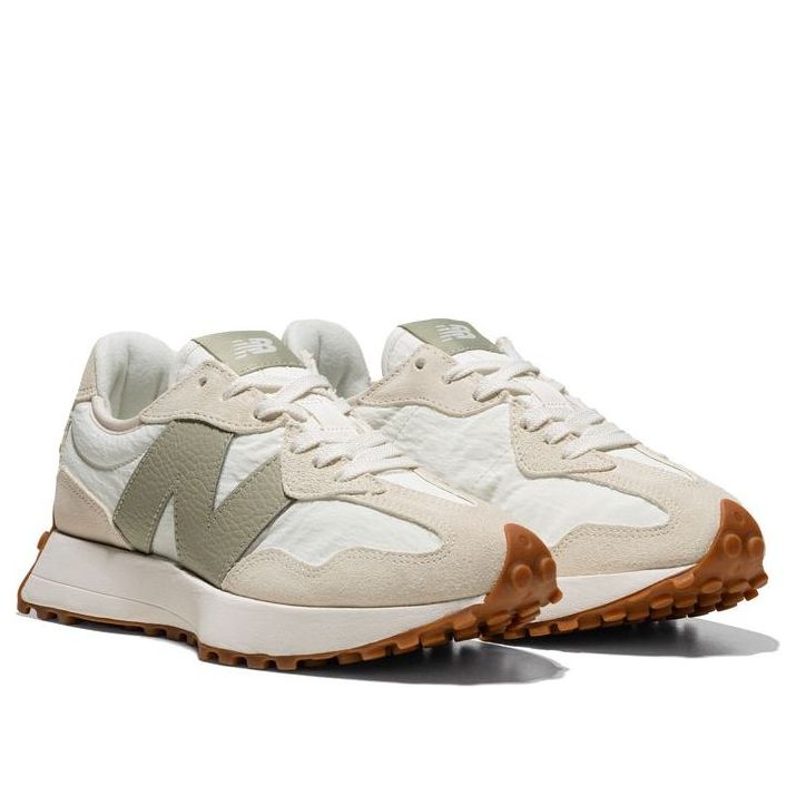 Кроссовки (WMNS) New Balance 327 'Linen Sea Salt Olive' — фото 3