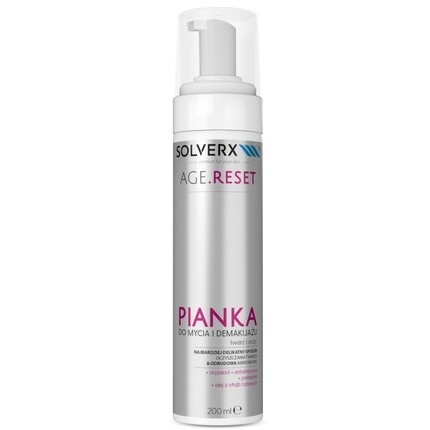 

Пенка для умывания Age Reset для снятия макияжа и очищения лица 200 мл Solverx