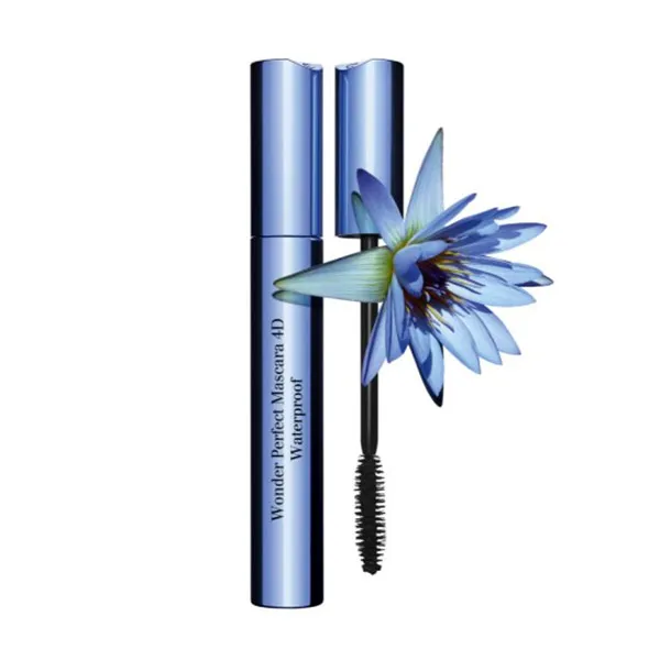 Водостойкая тушь Máscara Wonder Perfect 4D Waterproof Clarins, цвет perfect black — фото 2