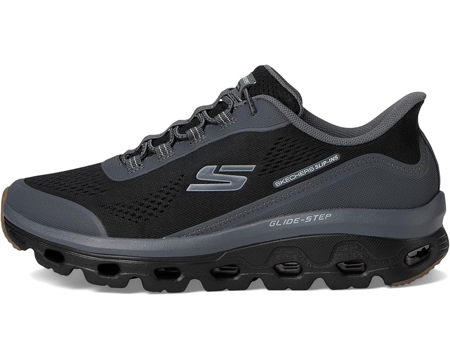 Кроссовки SKECHERS Glide-Step Sole Hands Free Slip-in, цвет Black/Charcoal — фото 4