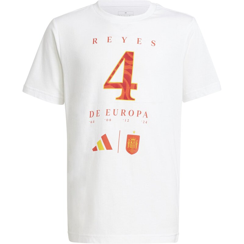 

Футболка с изображением победителей сборной Испании по детским футболкам Adidas, белый