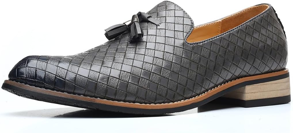 

Мужские лоферы SWZEC с кисточками, серый