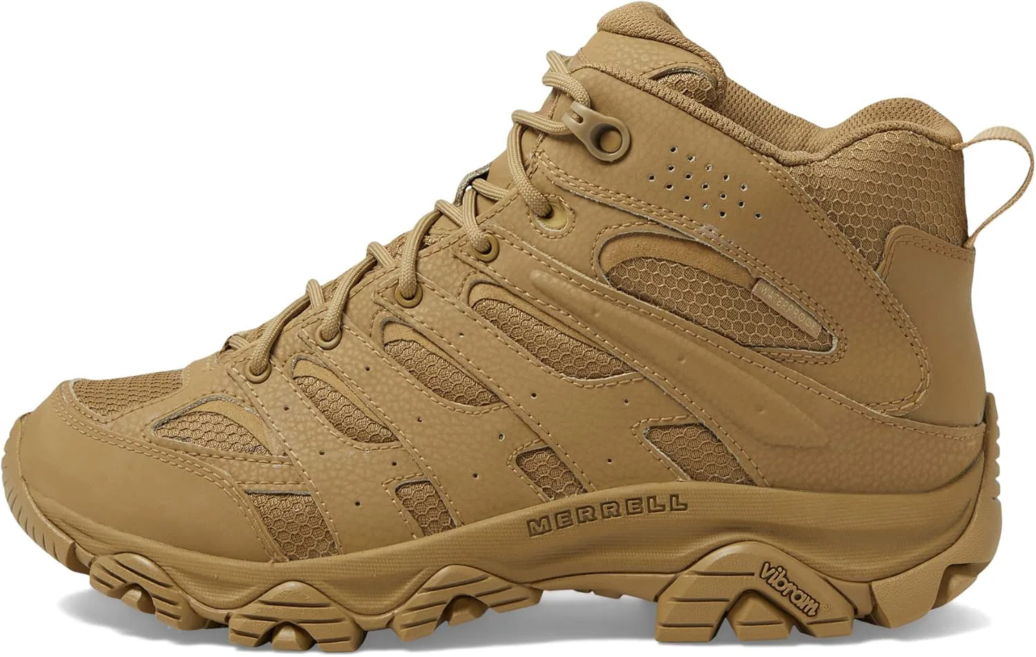 

Мужские тактические ботинки Merrell Moab 3 Mid с водонепроницаемой мембраной, верх из лакированной кожи и сетки, для боевых действий, походов и работы