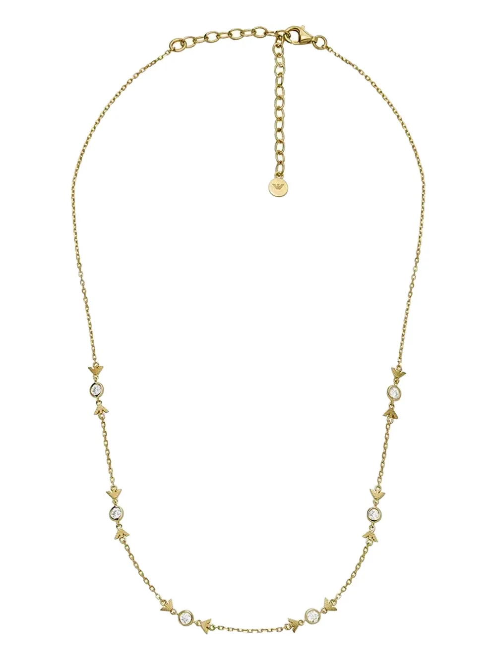

Колье с монограммой EMPORIO ARMANI, золотой