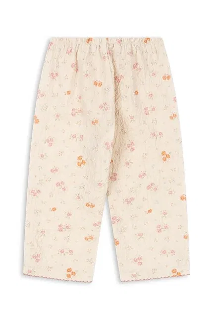 Спортивные брюки с цветочным принтом ELIN SLIT PANTS Konges Sløjd, бежевый — фото 2