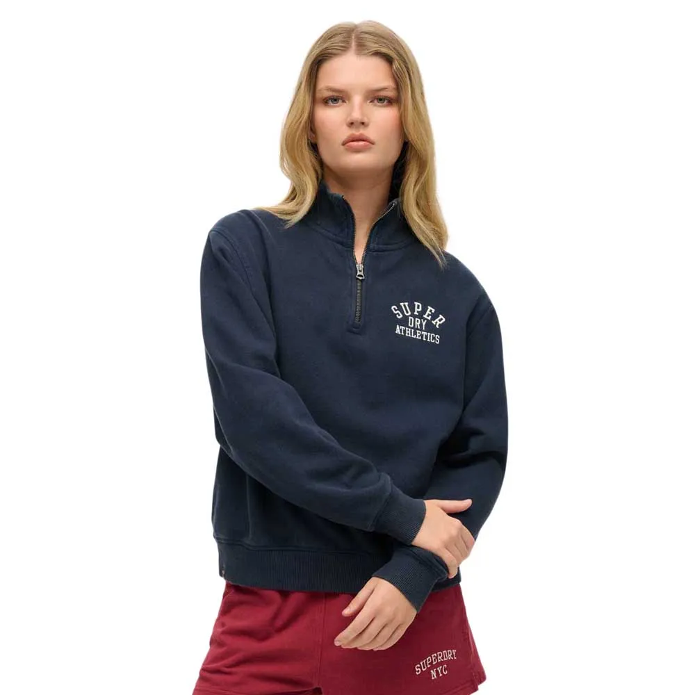 

Толстовка Superdry Athletic Essential half zip, синий