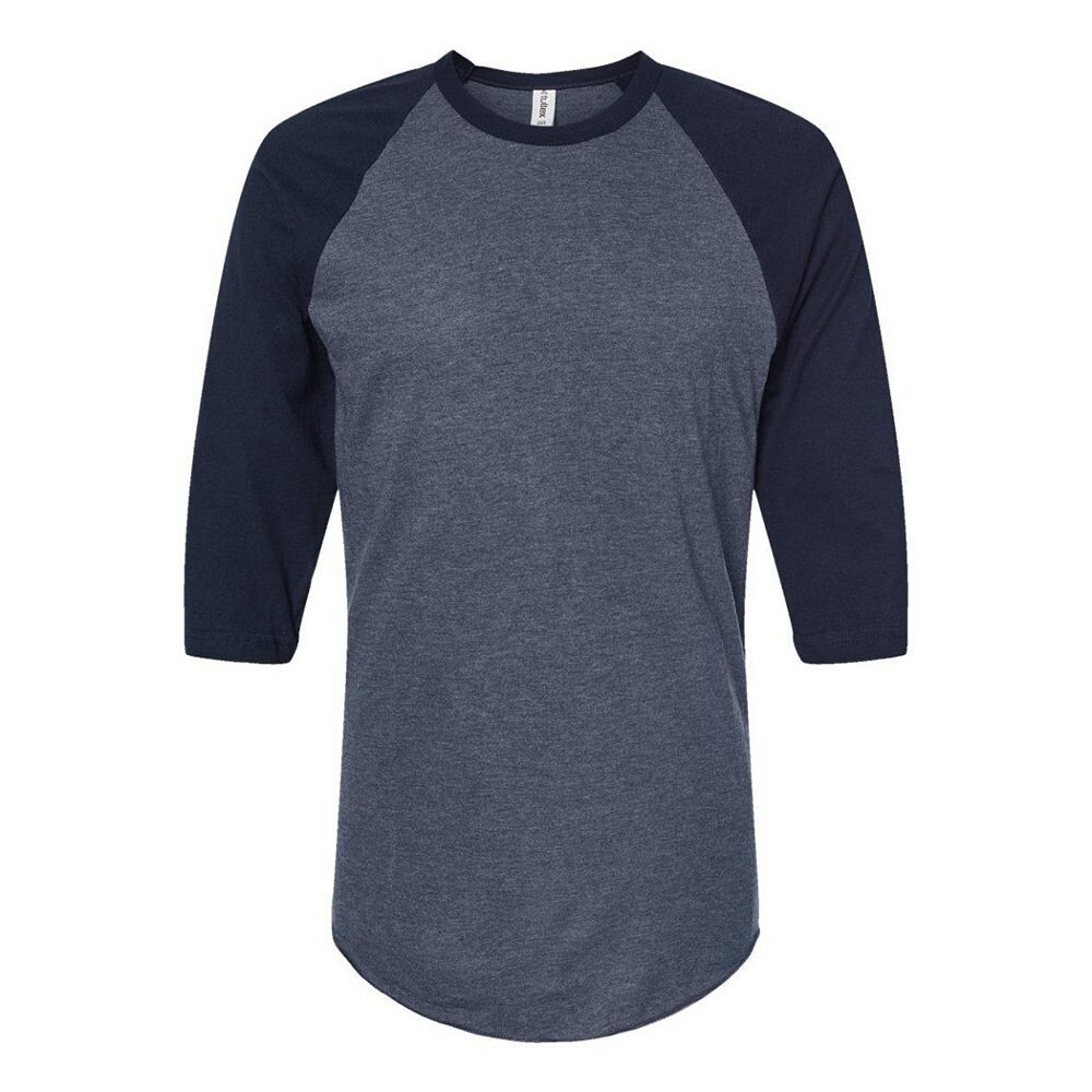 

Футболка унисекс Tultex из тонкого джерси реглан, цвет Heather Denim
