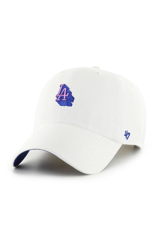 

Бейсболка с козырьком хлопковая MLB Los Angeles Dodgers 47 Brand, белый