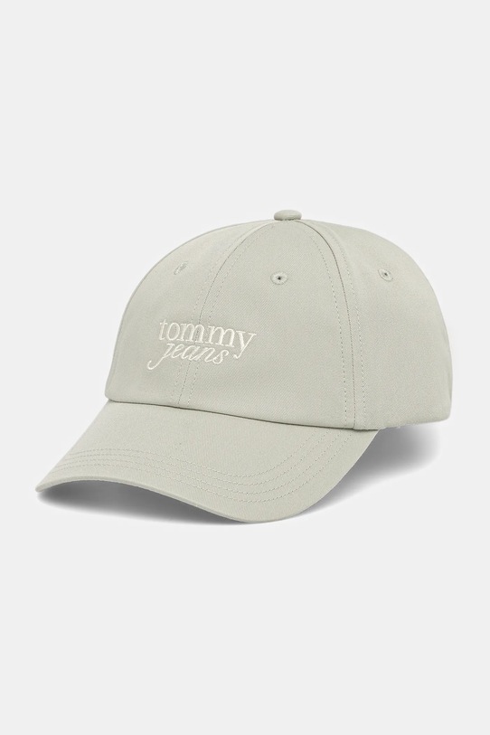 

Хлопковая кепка с козырьком Tommy Jeans, зеленый