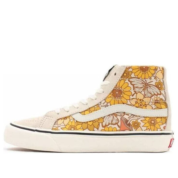 

Кроссовки sk8-hi 38 decon sf trippy floral 'sandshell marshmallow' Vans, желтый