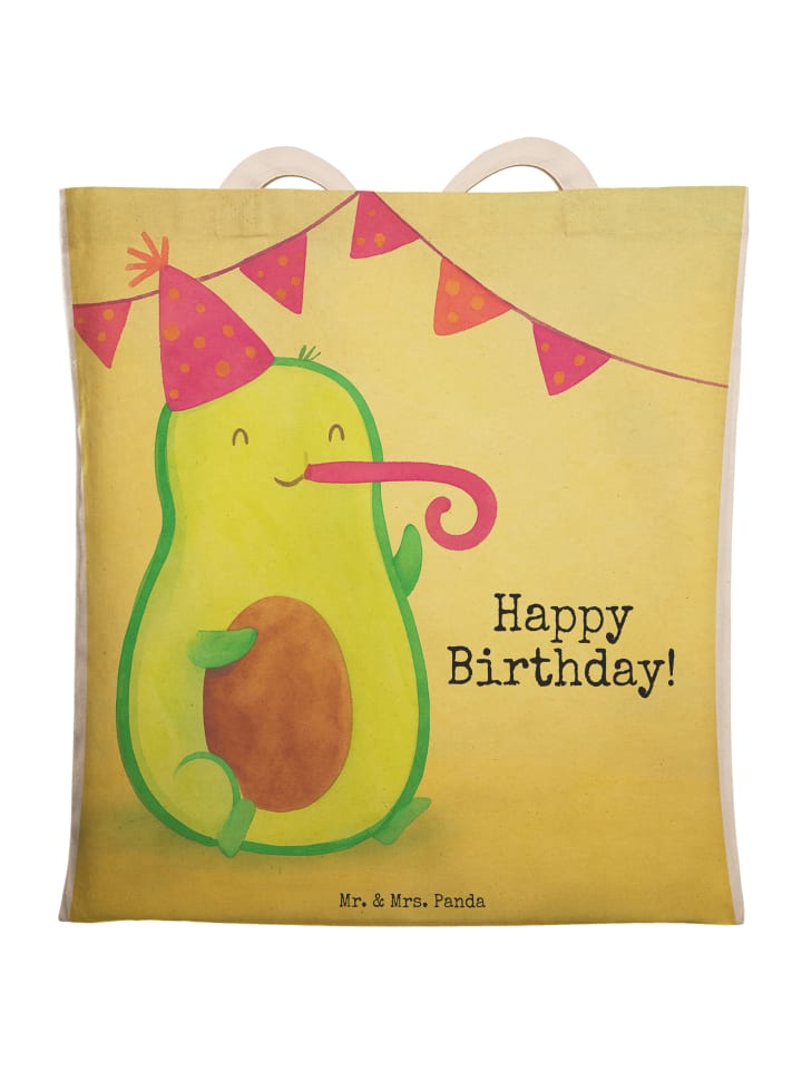 

Сумка-шоппер с рисунком авокадо и надписью белого цвета Mr. & Mrs. Panda