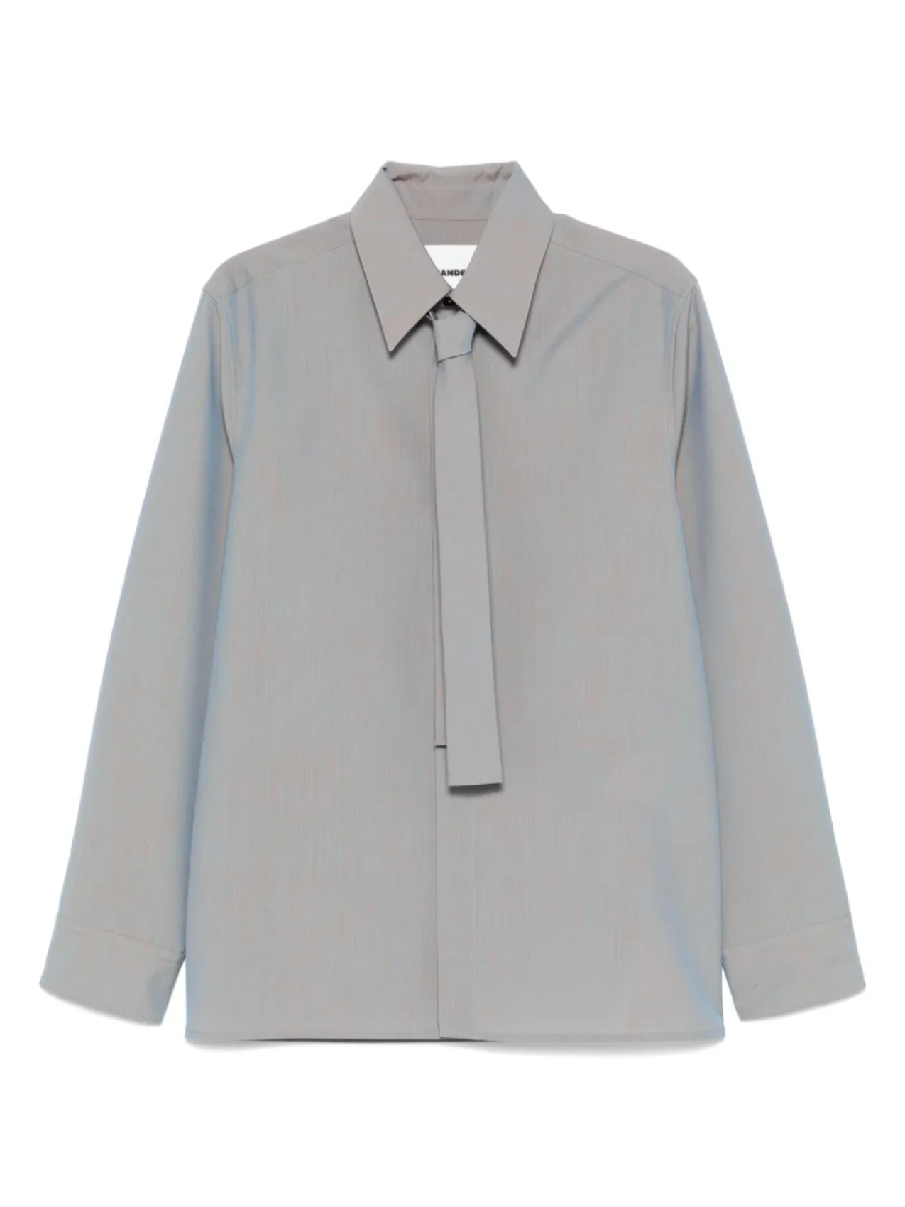 

Рубашка с завязками Jil Sander, серый