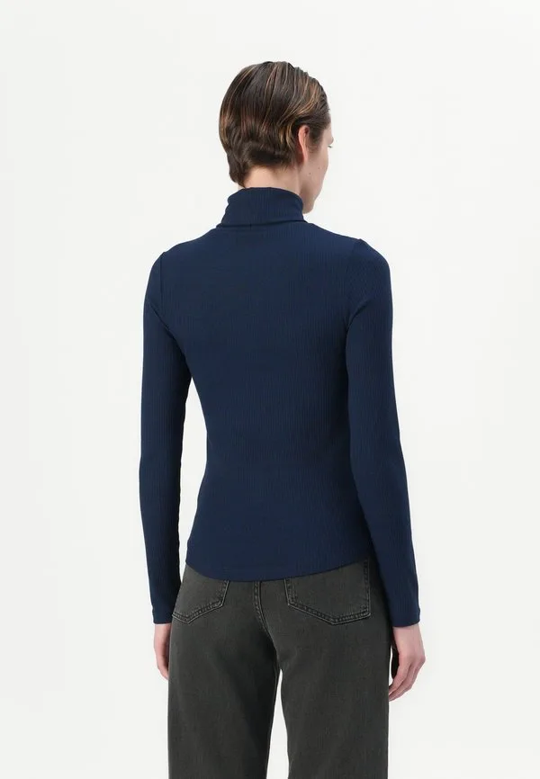 Облегающая блузка с длинными рукавами Tommy Hilfiger, Dark Night Navy — фото 3