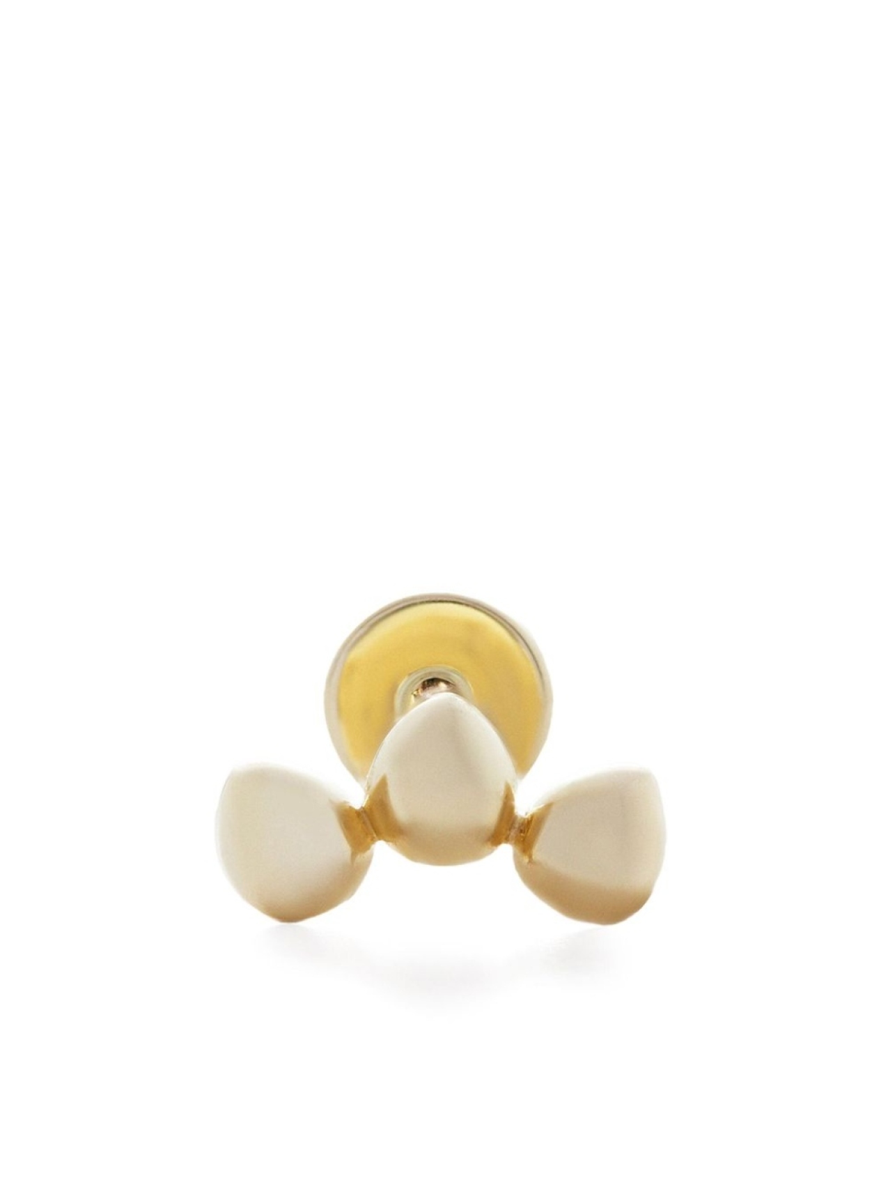 

Monica Vinader серьга Nura Mini Pebble Cluster из желтого золота, золотой
