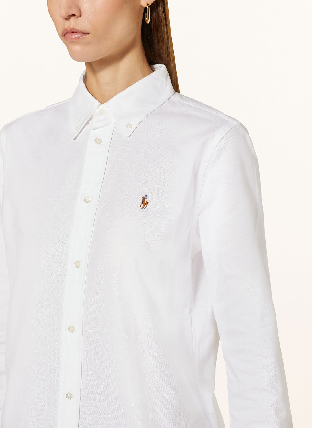 Рубашка-Блузка Polo Ralph Lauren, бежевый — фото 4