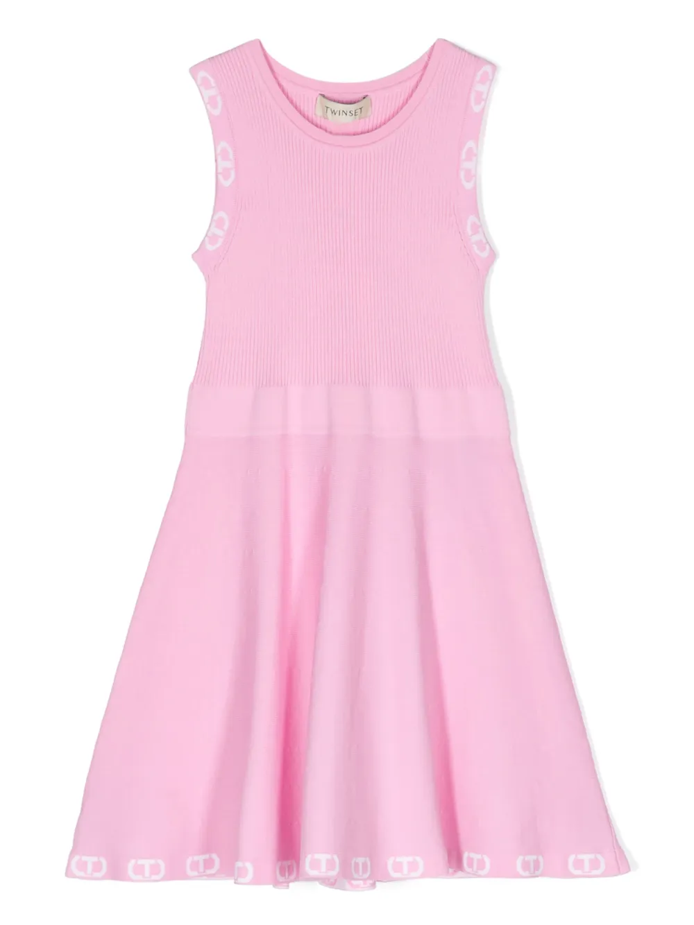 

Платье с логотипом TWINSET Kids, розовый