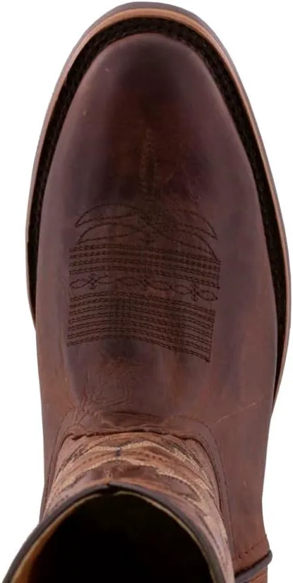 

Мужские вестерн-сапоги из кожи коньячного цвета с ковбойским носком Rodeo Saddle Roper Texas Legacy