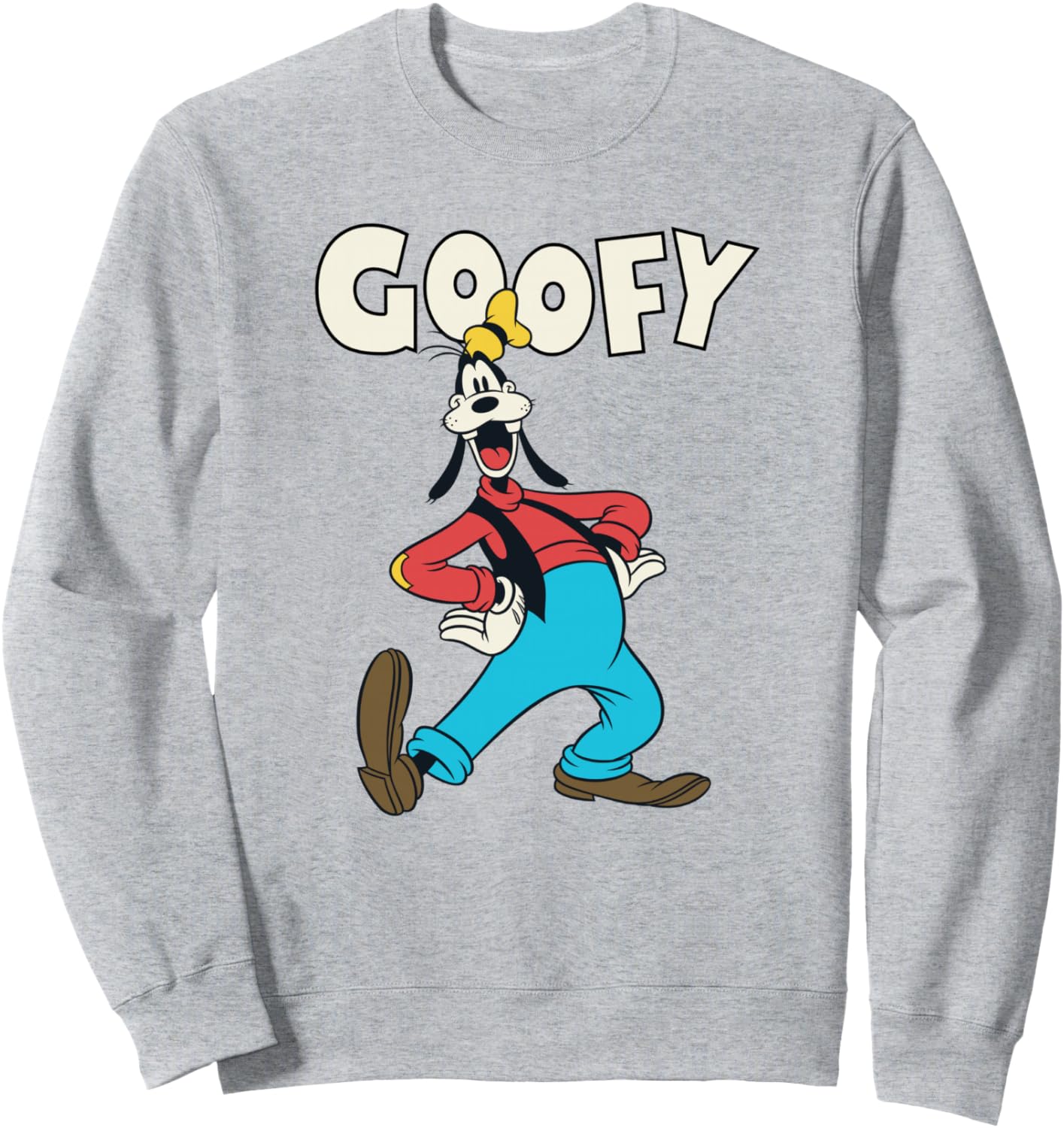 

Винтажная толстовка с изображением Микки Мауса и Гуфи от Disney, синяя