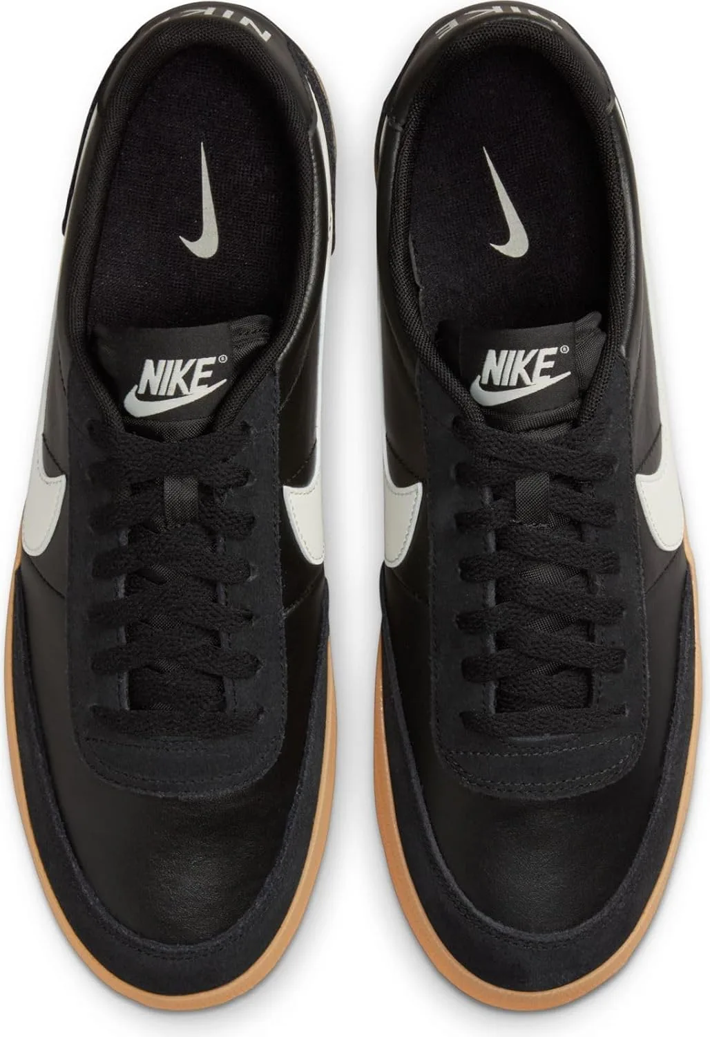 Мужские кожаные кроссовки Nike Killshot 2, черный/желтый — фото 3