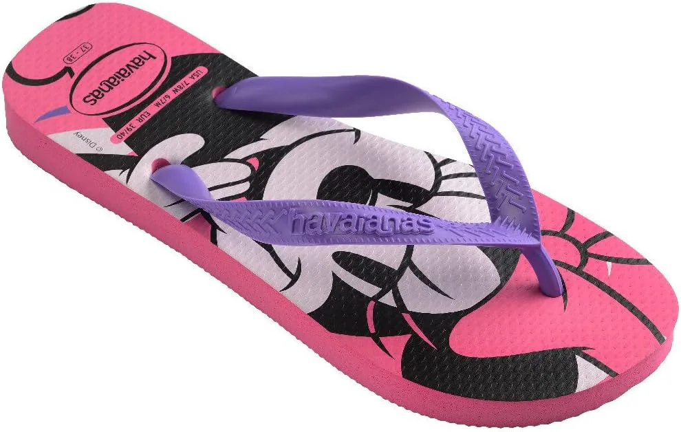 Вьетнамки Havaianas Top Disney, унисекс для взрослых, розовый — фото 3