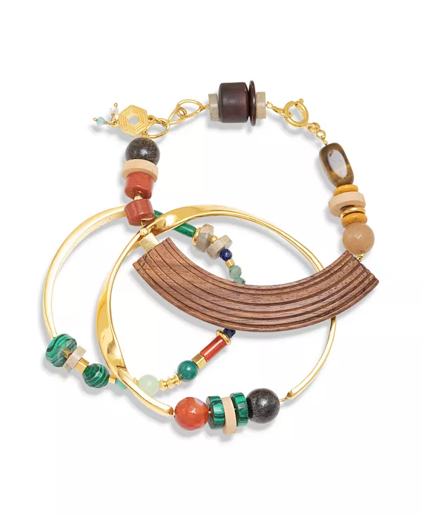 

Браслет Шри Май Тей с покрытием из 18-каратного золота Nectar Nectar New York, gold