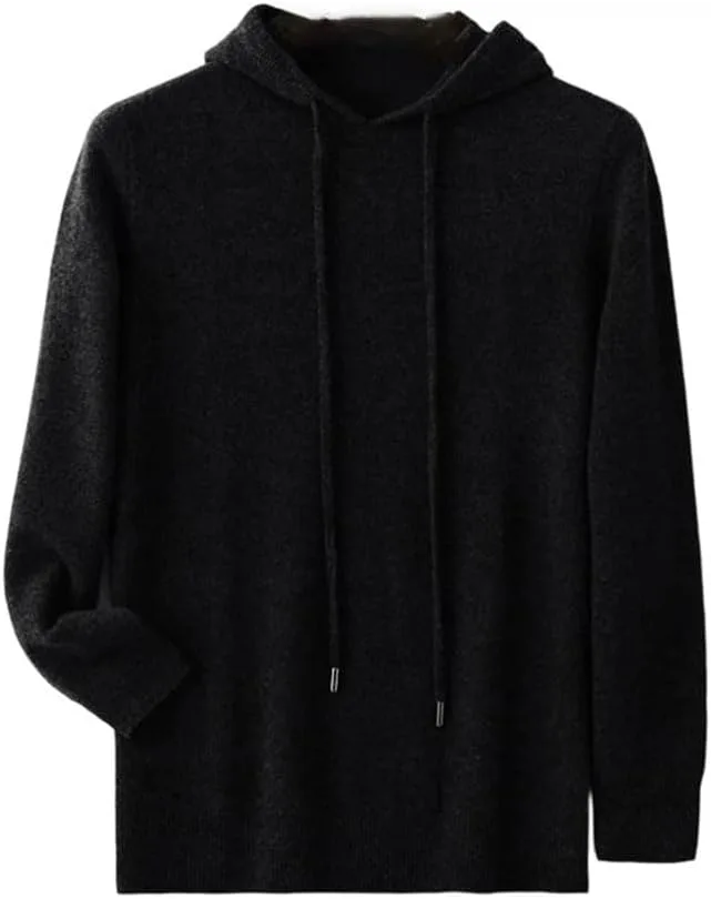 

Мужской свитер из мериносовой шерсти с капюшоном