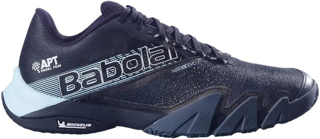 Мужские кроссовки Babolat Jet Premura 2 APT, черно-светло-голубые