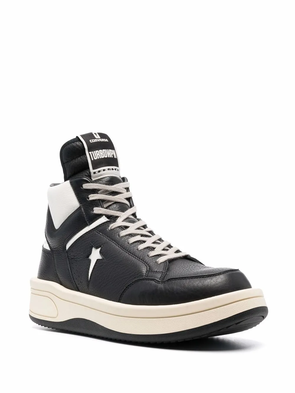 Высокие кеды DRKSHDW TURBODRK из коллаборации с Converse Rick Owens DRKSHDW, черный — фото 2
