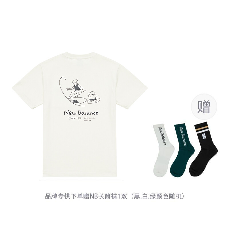 

Футболка X Tombonia унисекс белая New Balance, белый