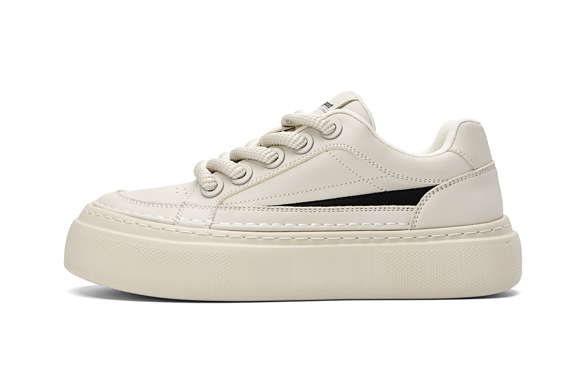 

HLA Мужские низкие скейтерские кеды бежевые, цвет Beige