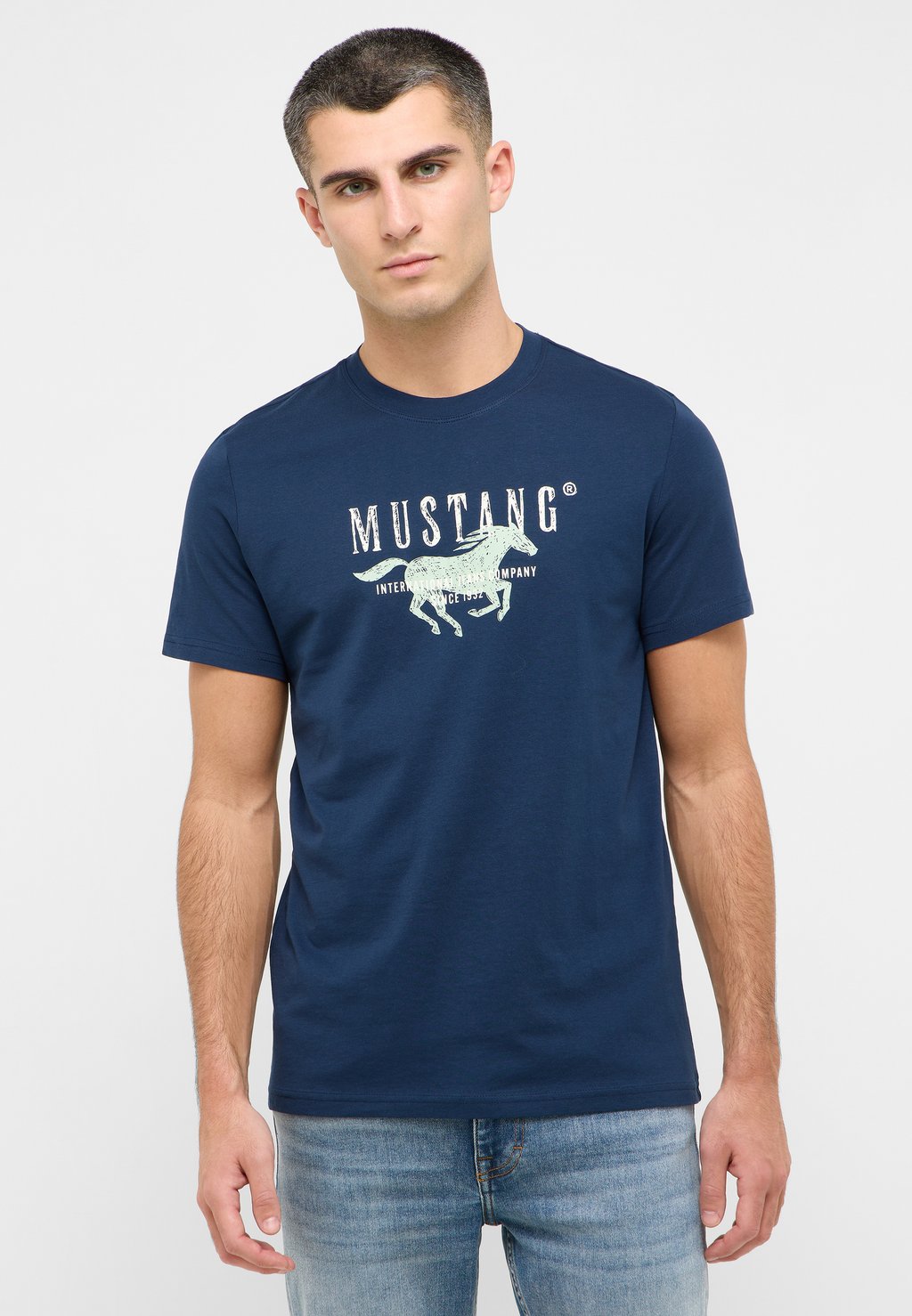 

Футболка с принтом Mustang, цвет Blau