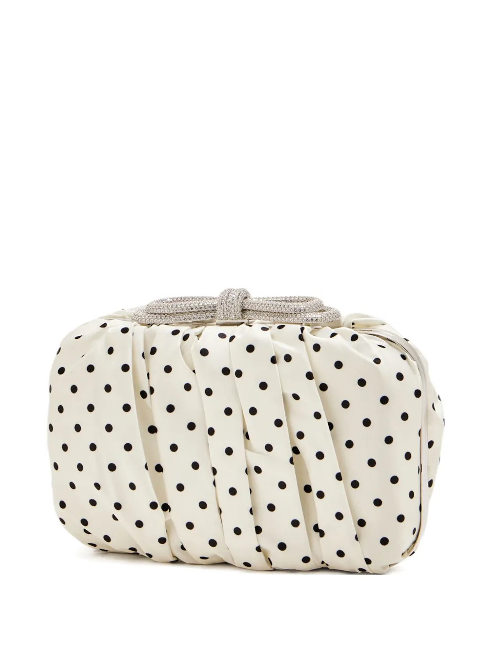 

Мини-клатч с отделкой в горошек MACH & MACH, белый