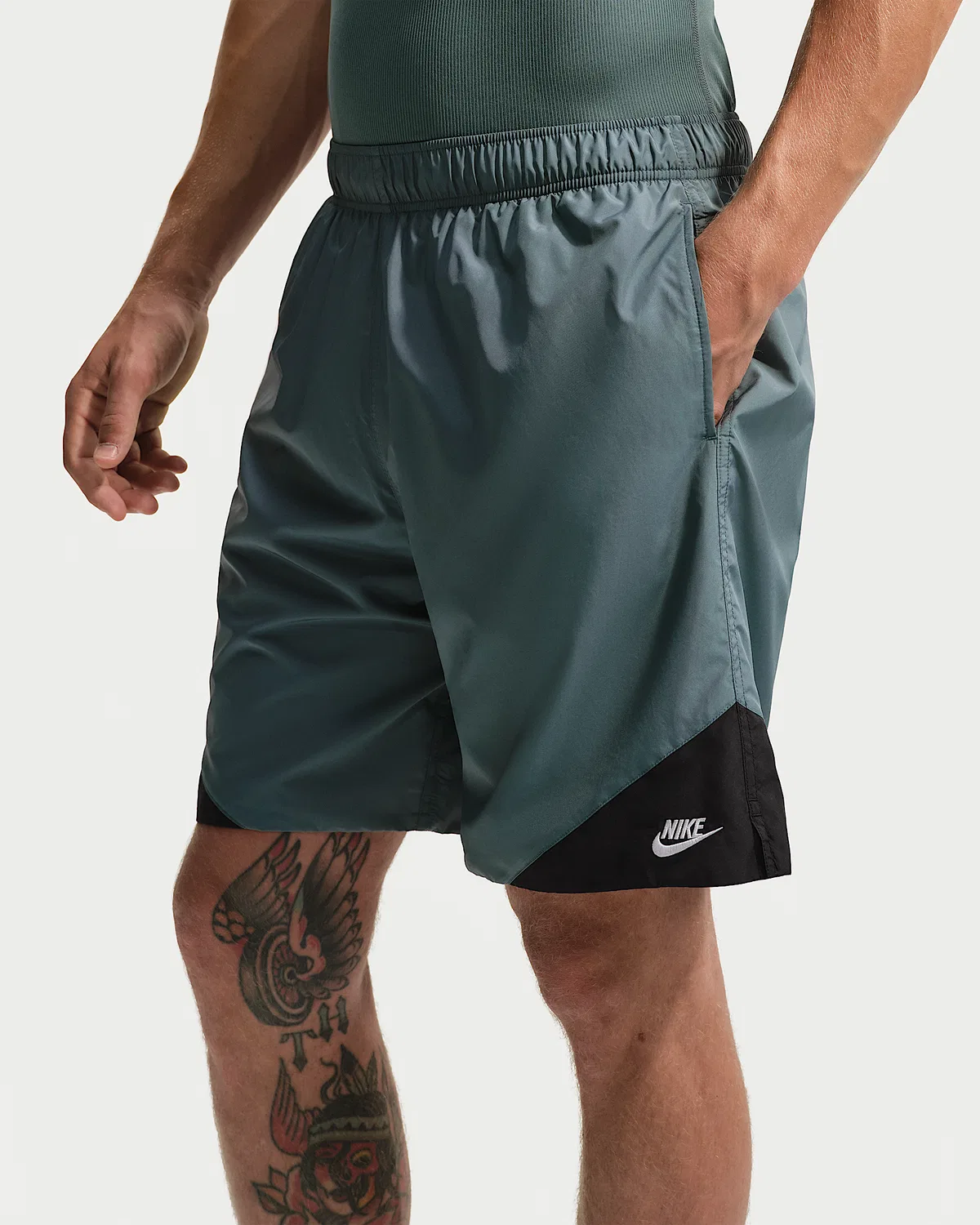 Мужские шорты Nike Windrunner, Mineral Slate/Black/White — фото 2