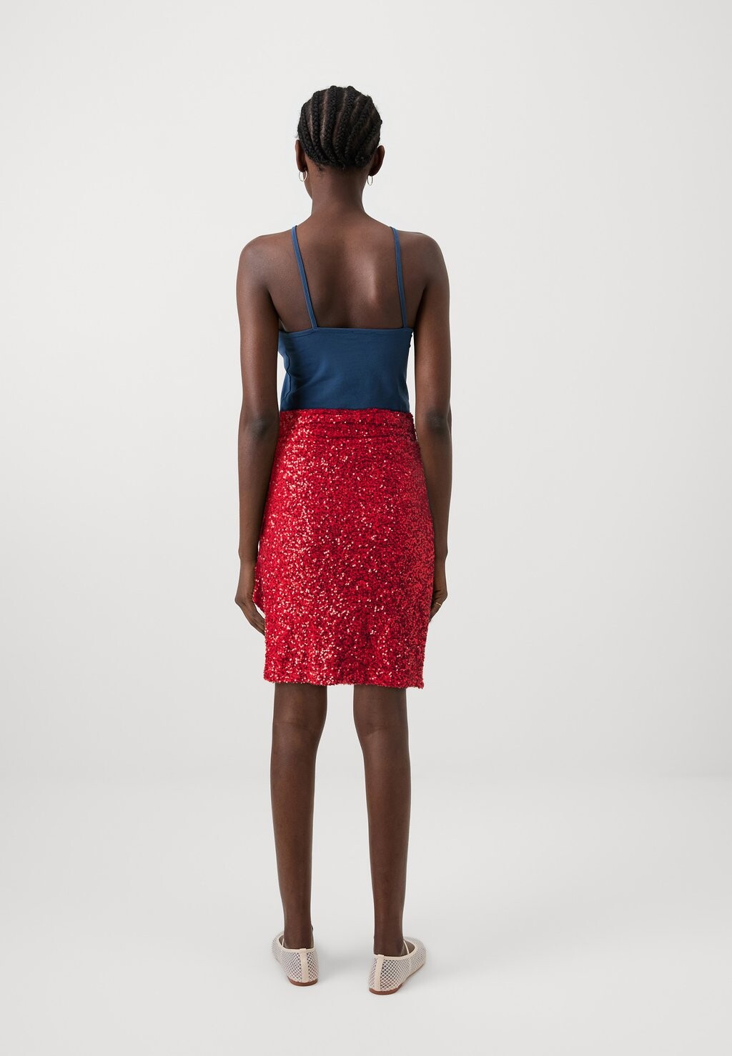

Мини-юбка SEQUIN JASPRE SKIRT Never Fully Dressed, красный