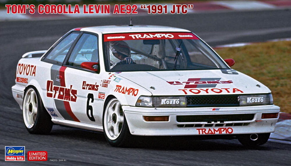 

Toyota Toms Corolla Levin AE92 (1991JTC) 1:24 Hasegawa 20624