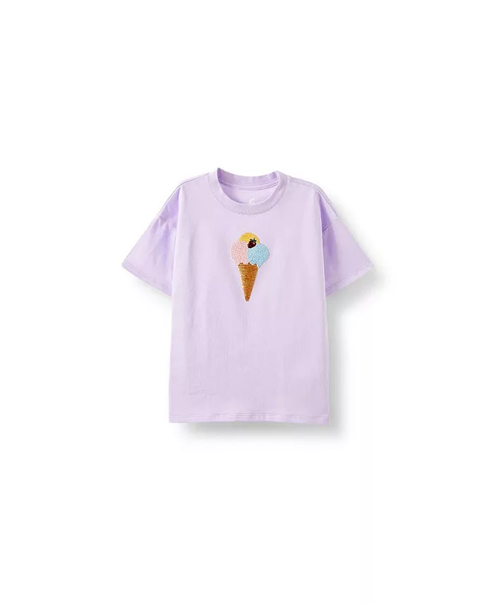 

Футболка с коротким рукавом Little Girls Livvy Lux COTTON ON, фиолетовый