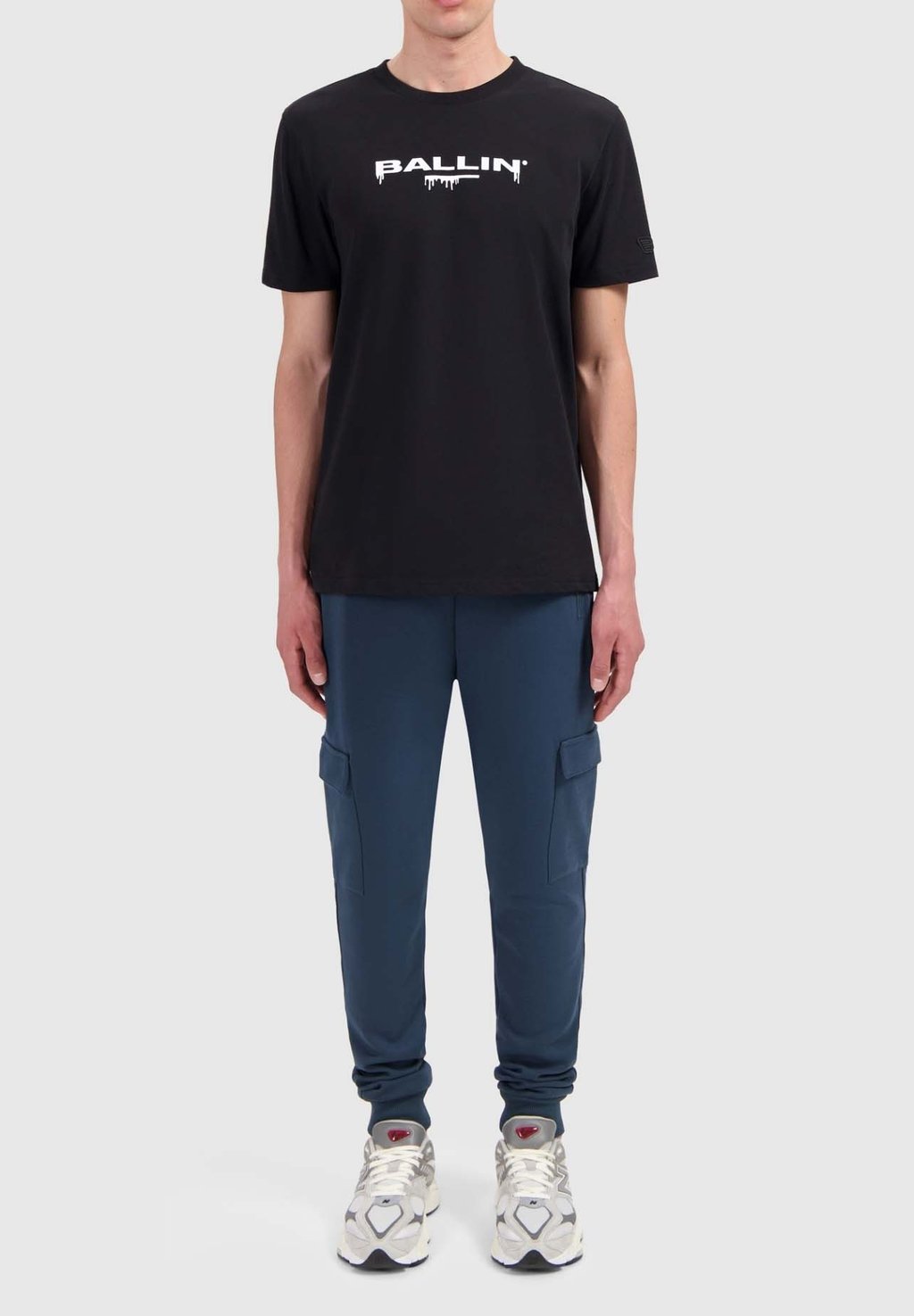 

Футболка с принтом REGULAR FIT CREWNECK Ballin, черный