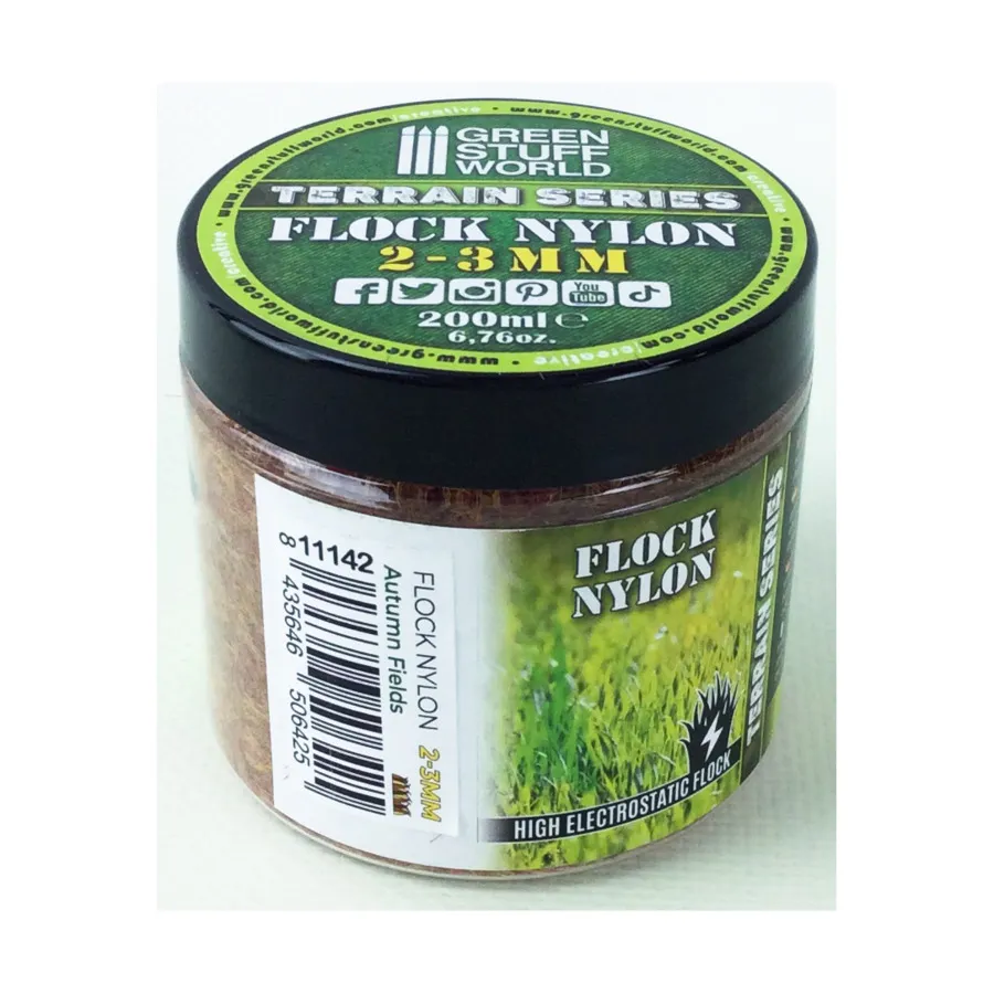 

2-3мм Осенние поля - 200мл, Terrain - Flock Nylon - 3mm & Under (Green Stuff World)