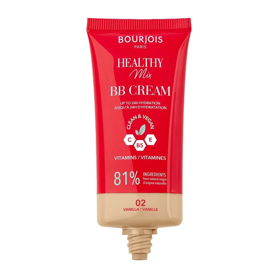 Bourjois Healthy Mix кроющий BB-крем с витаминами C, E и комплексом B5 №. 02 Ваниль, 30 мл — фото 2
