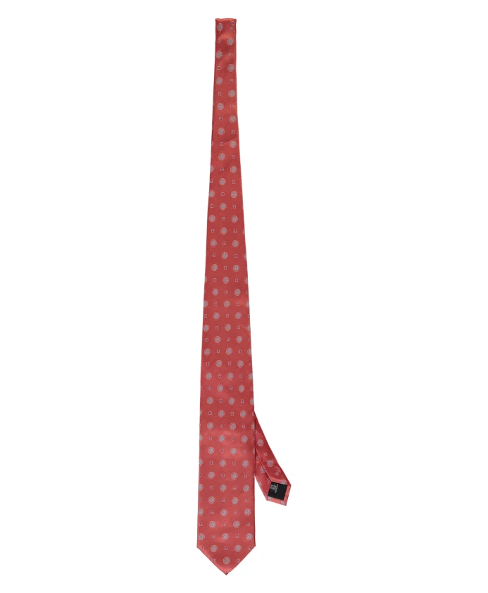 

Шелковый жаккардовый галстук Corneliani, красный
