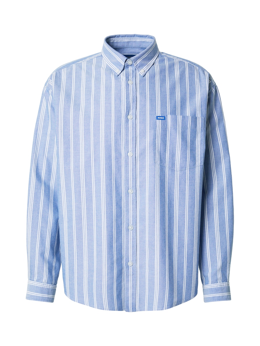 

Рубашка на пуговицах Comfort fit HUGO Ebill, светло-голубой