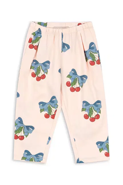 Штаны из хлопка FRANKIE PANTS Konges Sløjd, розовый