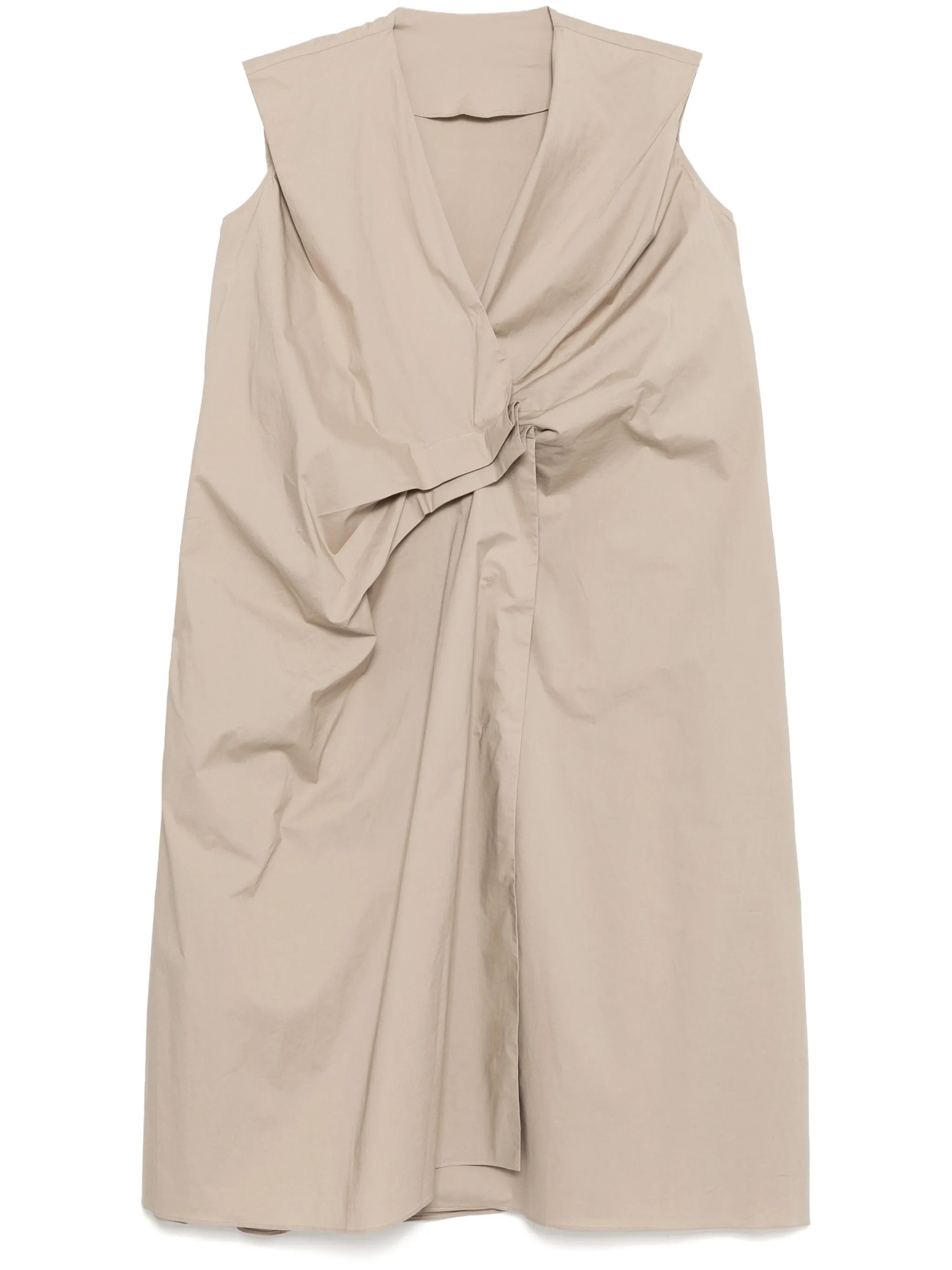 

Платье без рукавов с V-образным вырезом Jnby, бежевый