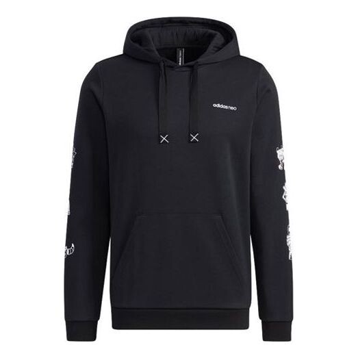 

Толстовка men's neo casual sports black Adidas, черный