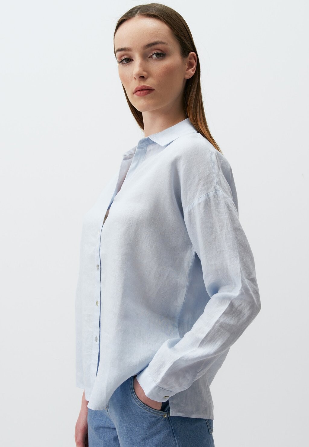 

Рубашка Long Sleeve Basic Jimmy Key, небесно-голубая
